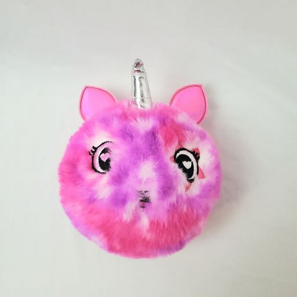 Unikitty Puff Keychain Backpack cat Unicorn heart eye - Picture 1 of 5
